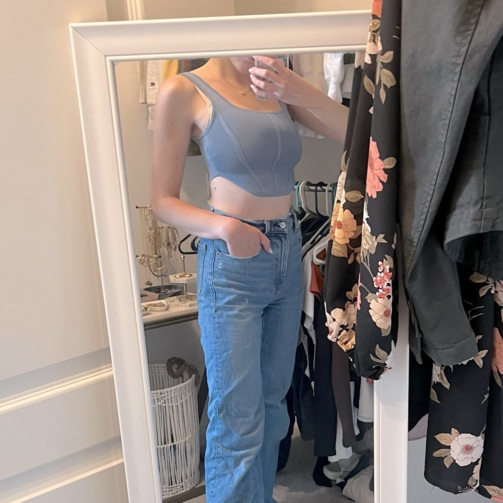 Aritzia Babaton Sculpt Knit bustier tank